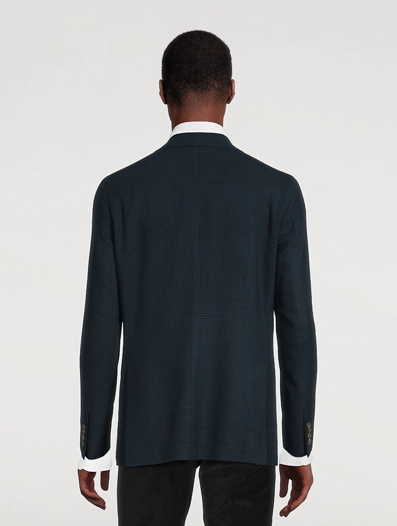 Hampton Textured Stretch Wool Jacket