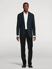 Hampton Textured Stretch Wool Jacket
