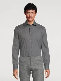 Alfonzo Cotton Shirt Geometric Print