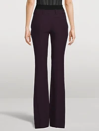 Crepe Bootcut Trousers