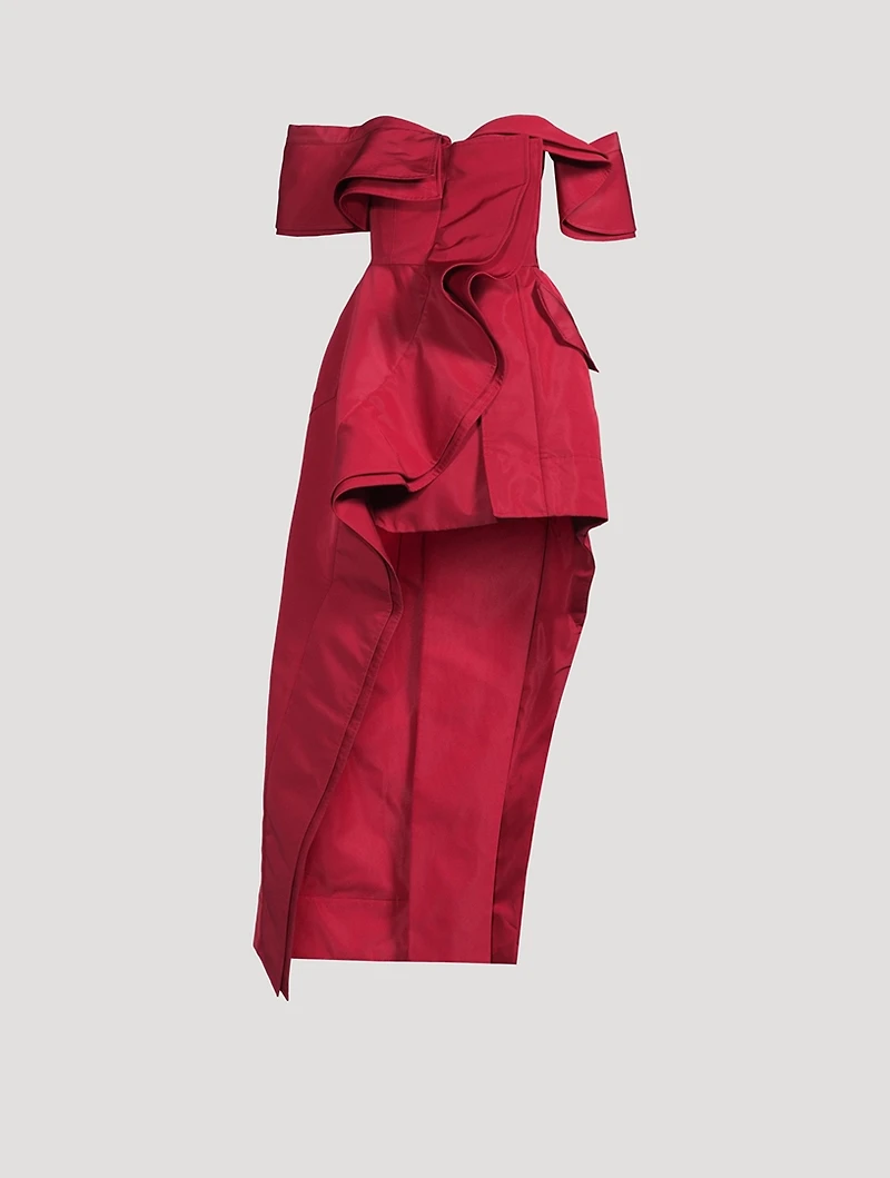 Deconstructed Faille Trench Dress