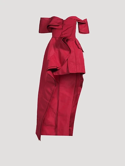 Deconstructed Faille Trench Dress