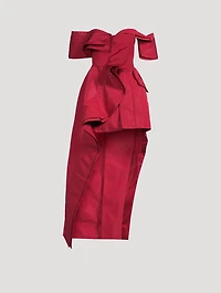 Deconstructed Faille Trench Dress