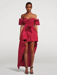 Deconstructed Faille Trench Dress