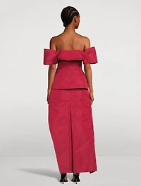 Deconstructed Faille Trench Dress