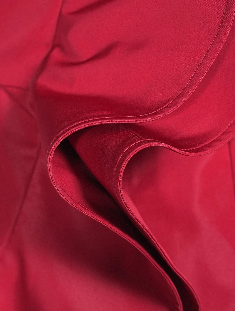 Deconstructed Faille Trench Dress