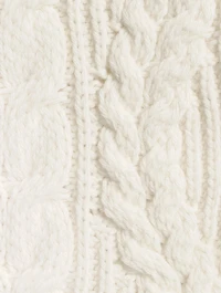 Cable-Knit Peplum Sweater