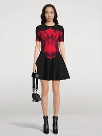 Ethereal Orchid Jacquard Mini Dress