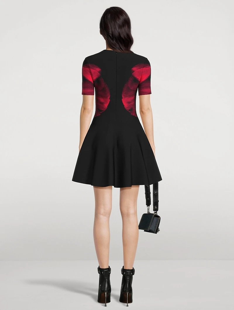 Ethereal Orchid Jacquard Mini Dress