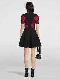 Ethereal Orchid Jacquard Mini Dress