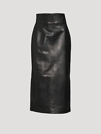 Leather Midi Skirt