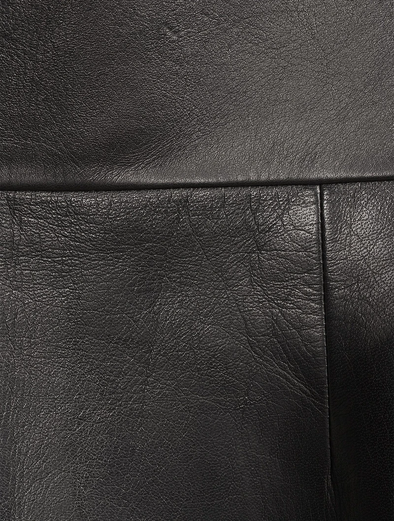 Leather Midi Skirt