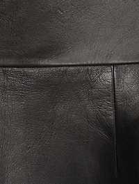 Leather Midi Skirt