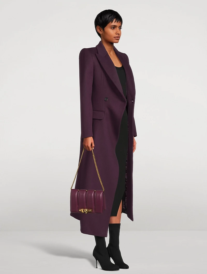 Draped Wool Coat