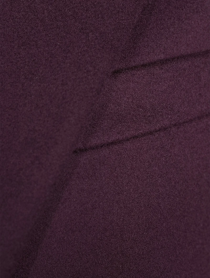 Draped Wool Coat