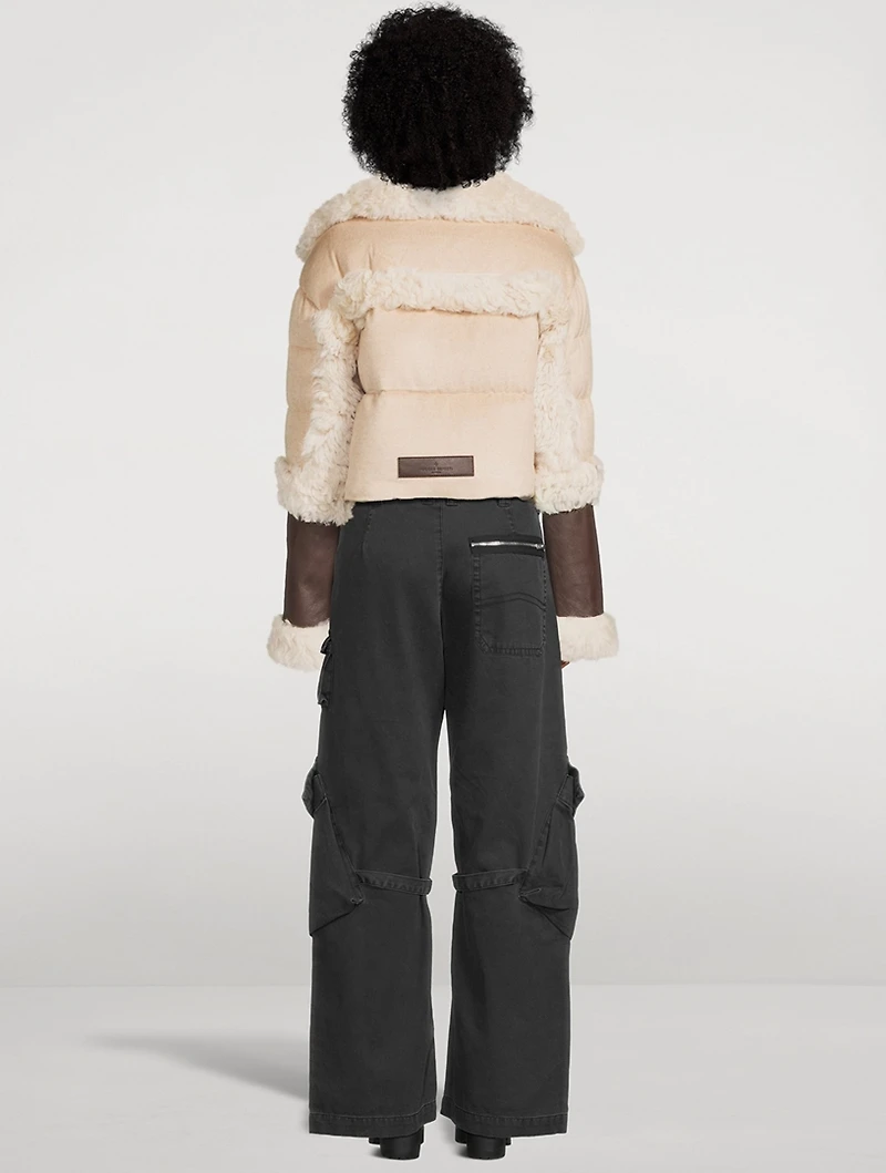 Montana Cashmere Shearling Down Jacket