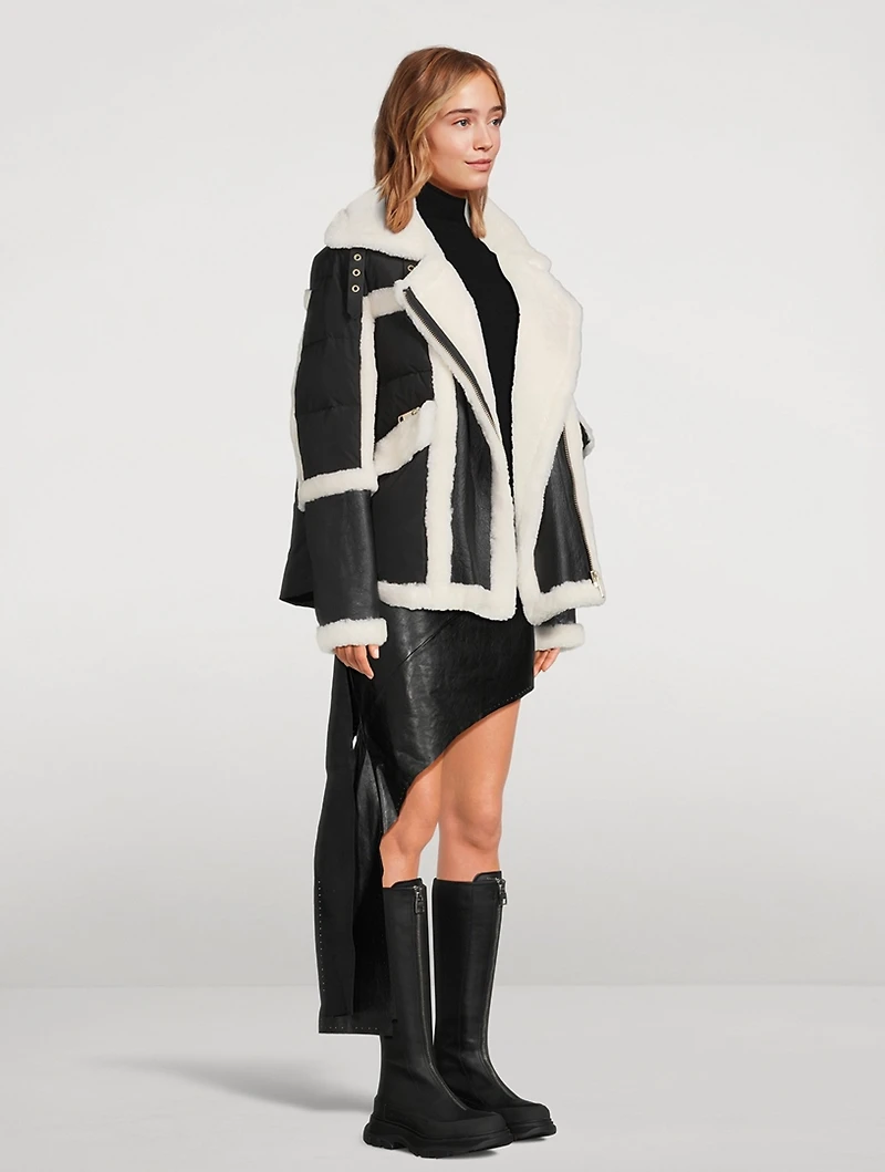 Garnier Shearling-Trimmed Down Jacket