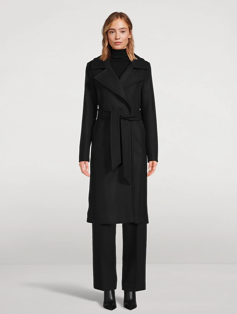 Belted Wool And Cashmere Trench Coat