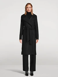 Belted Wool And Cashmere Trench Coat