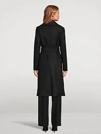 Belted Wool And Cashmere Trench Coat