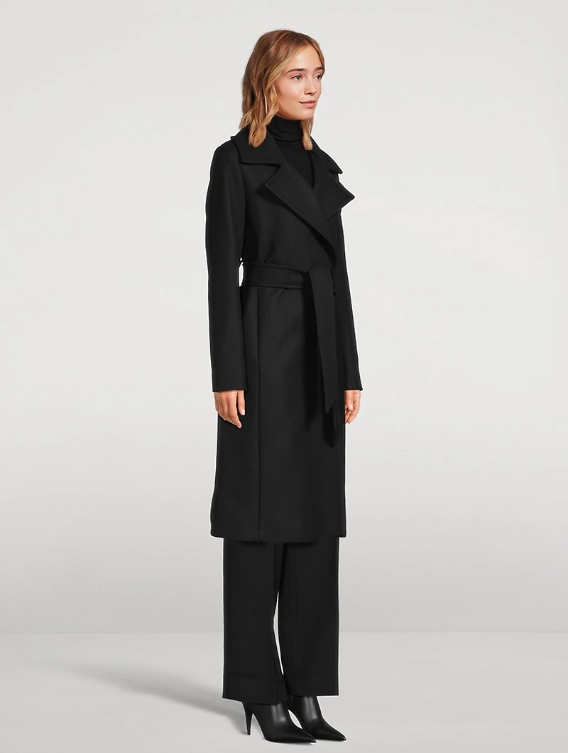 Belted Wool And Cashmere Trench Coat