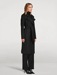 Belted Wool And Cashmere Trench Coat