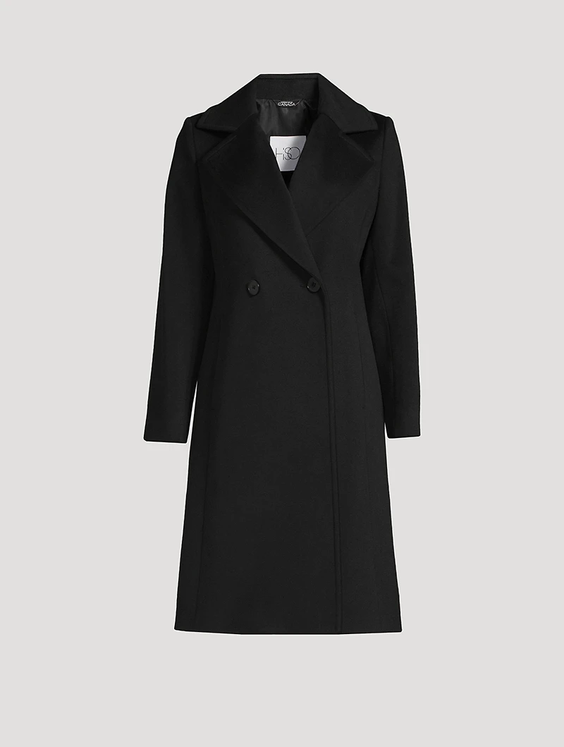 Double-Breasted Wool Coat