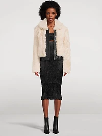 Parma Leather-Trimmed Shearling Jacket