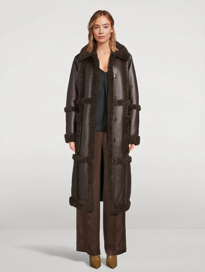 Patrice Faux Shearling Coat