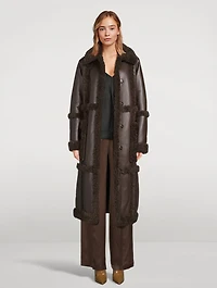 Patrice Faux Shearling Coat