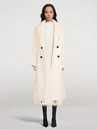 Essa Double-Breasted Wool-Blend Coat