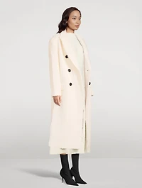 Essa Double-Breasted Wool-Blend Coat