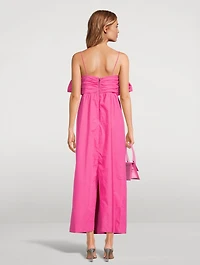 Raquel Organic Cotton Ruffle Maxi Dress