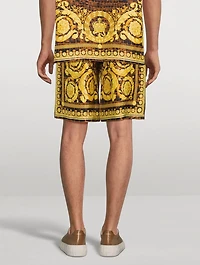 Baroccodile Silk Shorts