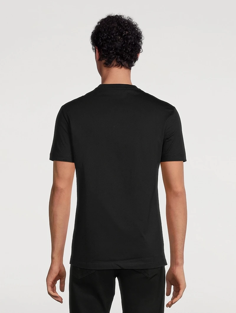 Cotton T-Shirt With Logo Embroidery