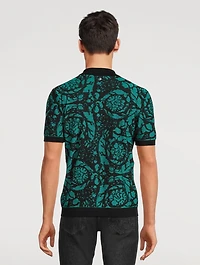 Barocco Wool And Cotton Polo Shirt