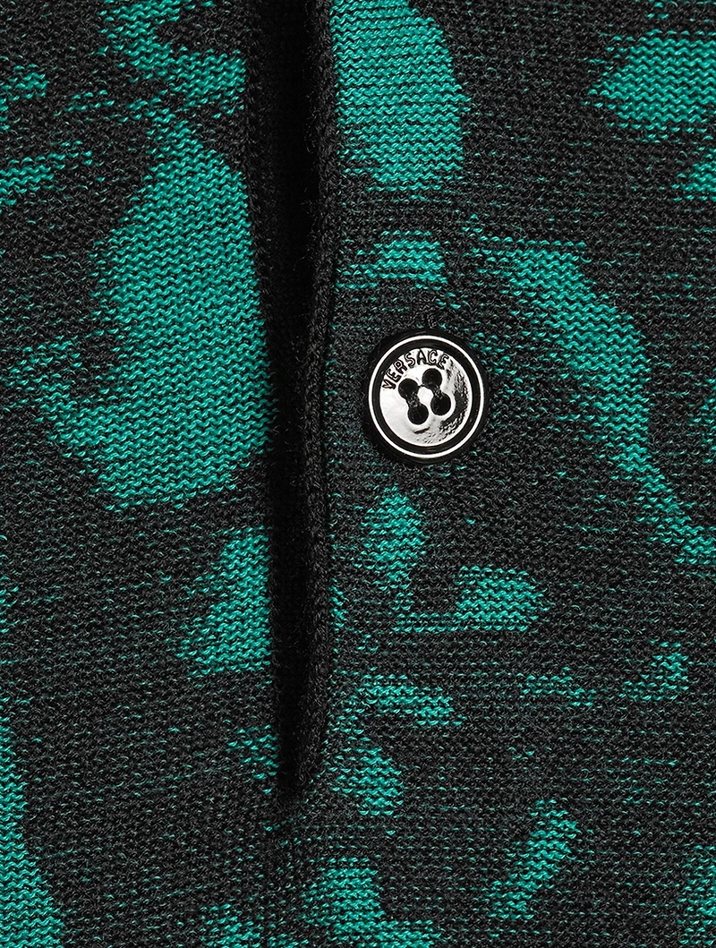 Barocco Wool And Cotton Polo Shirt