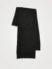 Cashmere Waffle Knit Scarf
