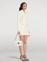 Sequin Knit Pearl Mini Dress