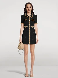 Sequin Knit Mini Dress