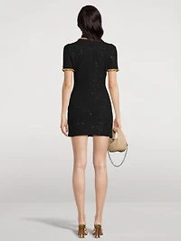 Sequin Knit Mini Dress