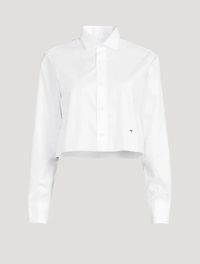 Cropped Poplin Shirt