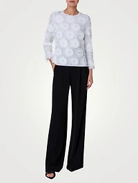 Cotton Floral Embroidery Blouse