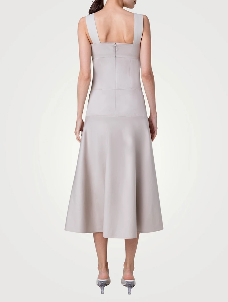 Cotton Sleeveless Midi Dress