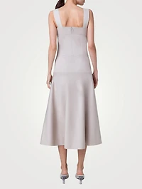 Cotton Sleeveless Midi Dress