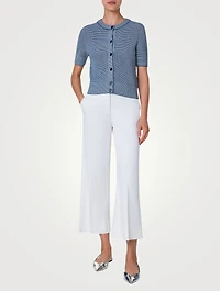 Wool Short-Sleeve Cardigan