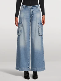 Zoie Wide-Leg Cargo Jeans
