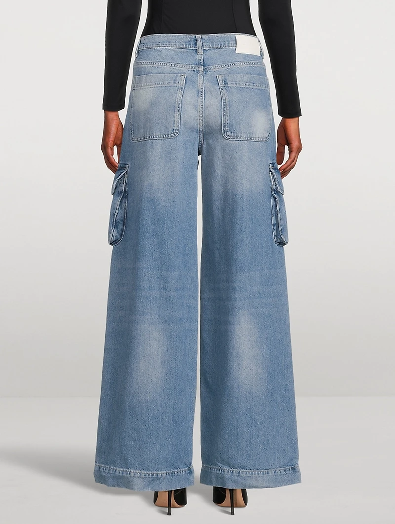 Zoie Wide-Leg Cargo Jeans