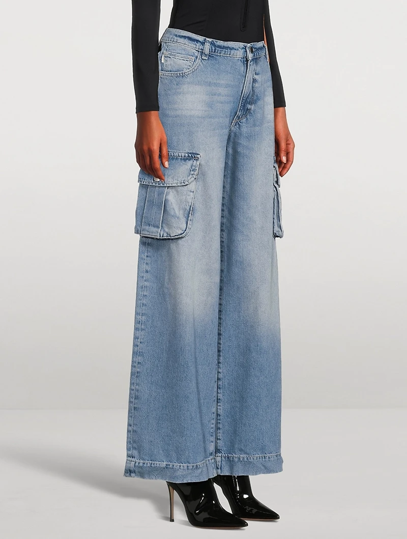 Zoie Wide-Leg Cargo Jeans