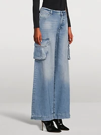 Zoie Wide-Leg Cargo Jeans